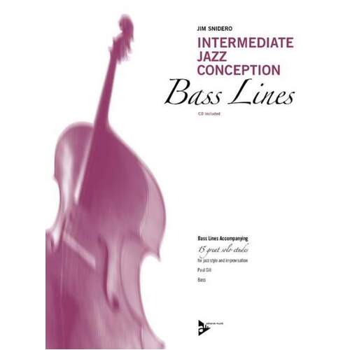 Intermediate Jazz Conception Bass Lines Book/CD (Softcover Book/CD)