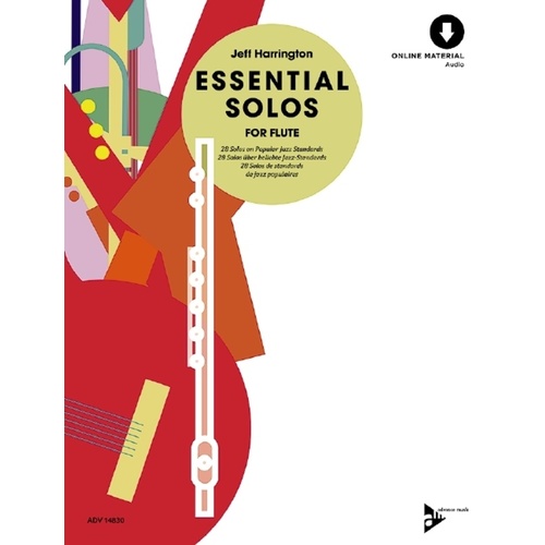Harrington - Essential Solos For Flute Book/CD (Softcover Book/CD)
