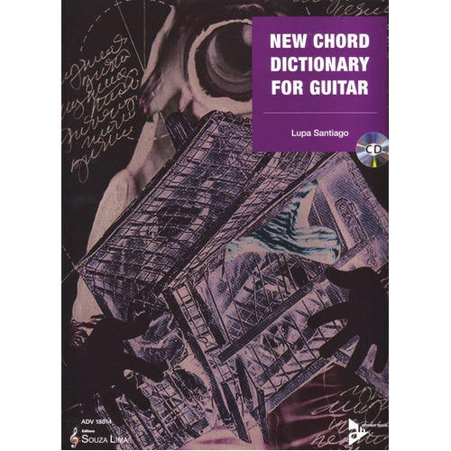 New Chord Dictionary for Guitar by Lupa Santiago, 72 Pages, Includes CD for Jazz Standards and Blues