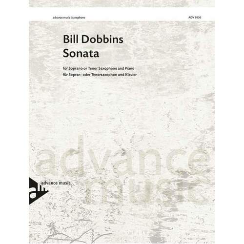 Dobbins - Sonata Soprano Or Tenor Sax/Piano (Softcover Book)