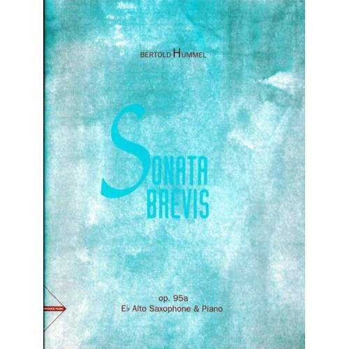 Hummel - Sonata Brevis Alto Sax/Piano (Softcover Book)