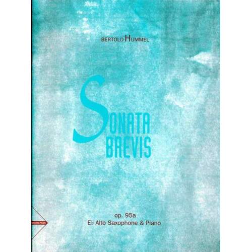 Hummel - Sonata Brevis Alto Sax/Piano (Softcover Book)