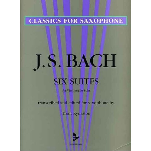 Bach - 6 Suites for Saxophone Solo Arranged by Kynaston