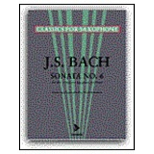 Bach J S - Sonata No 6 Alto/Baritone Sax/Piano (Softcover Book)