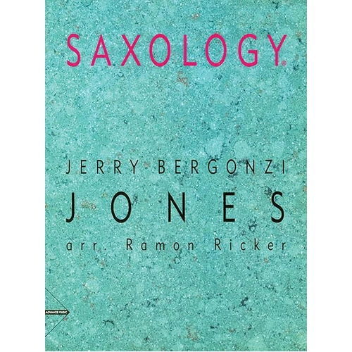 Saxology: Jones - Jazz Ensemble Sheet Music for Saxophones and Rhythm Section, Medium Tempo, Advanced Level