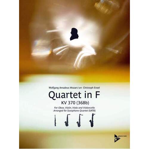 Quartet K 370 F SATB Sax Quartet Score/Parts