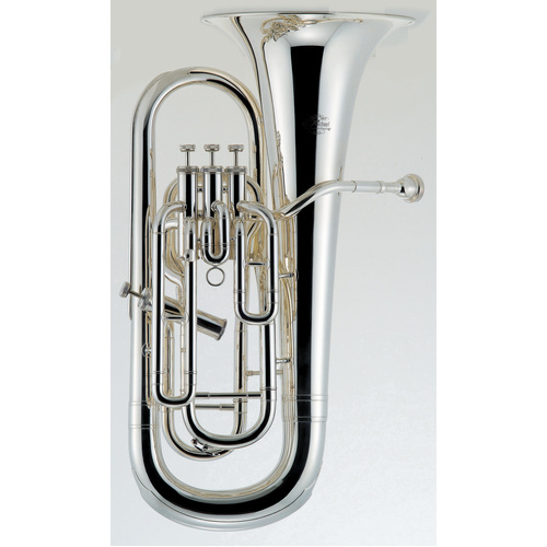 J.Michael EU1700 Bb Euphonium with Silver Plated Finish and Semi-Hard Carrying Case