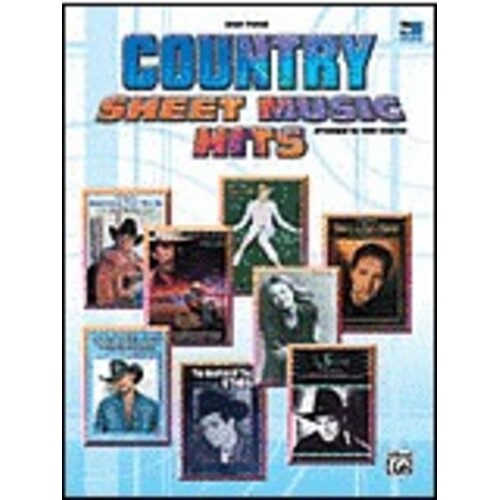 Country Sheet Music Hits Arr Coates Easy Piano 
