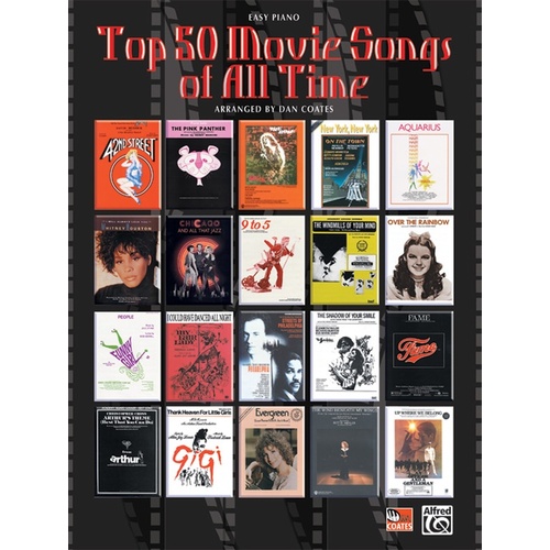 Top 50 Movie Songs of All Time - Easy Piano Sheet Music