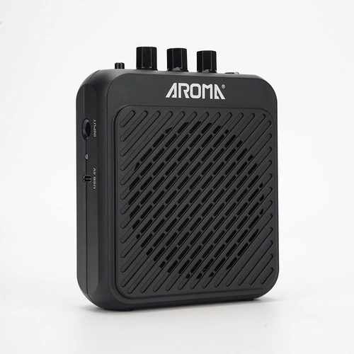 Aroma 3W Electric Guitar Belt-Clip Amplifier AG-03N, Bluetooth, 1.75" Speaker, 1300mAh Battery, USB-C, 5 Hours Playtime, Compact Design