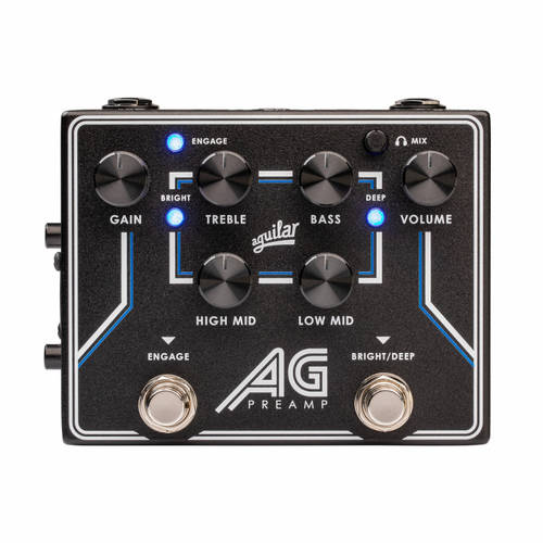 Aguilar AG Preamp DI Pedal - Analog Bass Preamp and DI