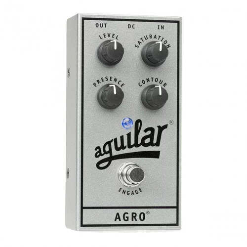 Aguilar 25th Anniversary AGRO Bass Overdrive Effects Pedal (Limited Edition Silver Chasis)