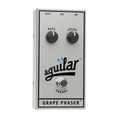 Aguilar 25th Anniversary Grape Phaser Bass Phase Effects Pedal (Limited Edition Silver Chasis)