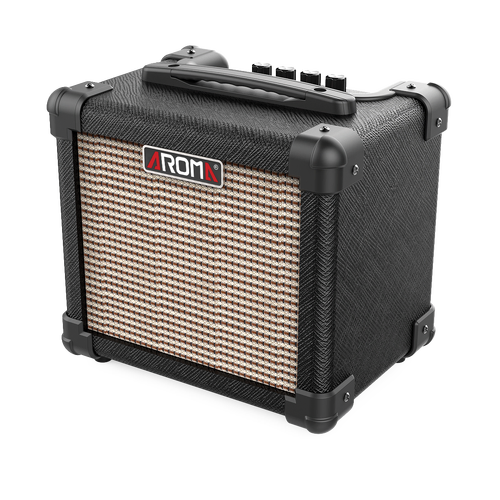 Aroma AG10BK 10W Black Electric Guitar Portable Amplifier