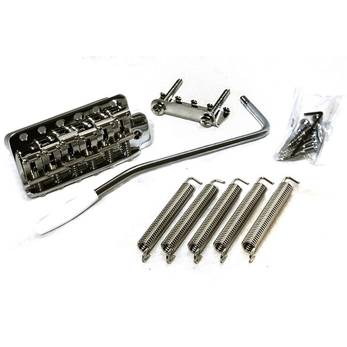 Gotoh GE101T Vintage 6-Point Tremolo Bridge Black Chrome with Bent Steel Saddles