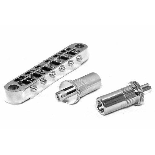 Gotoh GE103BT Tune-O-Matic Electric Guitar Bridge Nashville Chrome Finish