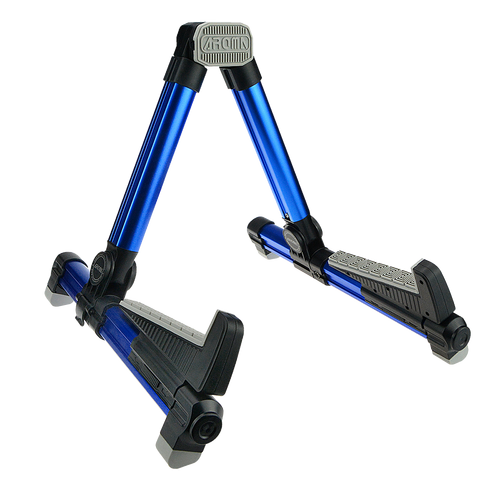 Aroma AGS08 Blue Lightweight Guitar Stand with Silicone Contact Pads