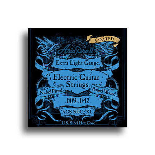 Aria Electric Guitar Extra Light Gauge Coated String Set (9-42)