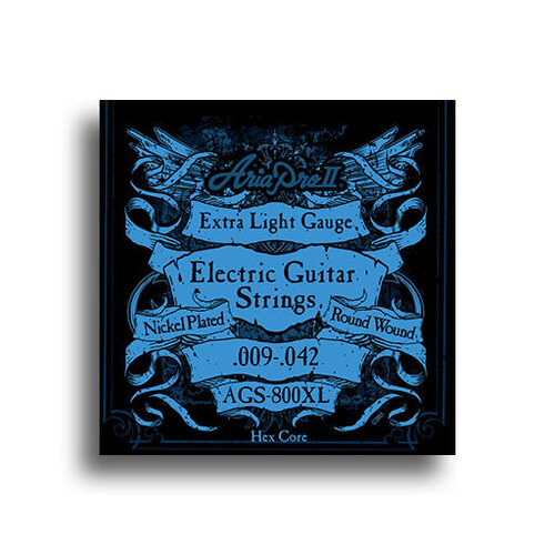 Aria Electric Guitar Extra Light Gauge String Set (9-42)
