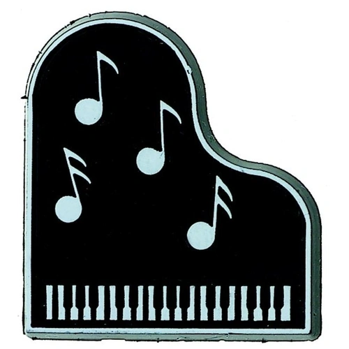 Magnet Grand Piano with Notes for Fridge or Metal Surfaces by AIM Gifts