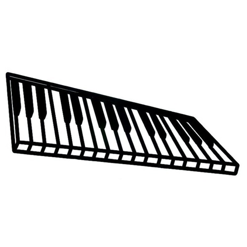 Silhouette Moulded Black Plastic Keyboard