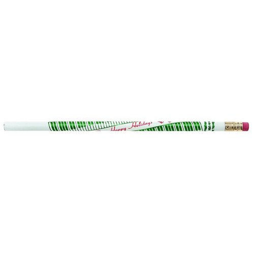 Pencil Keyboard Happy Holidays White 
