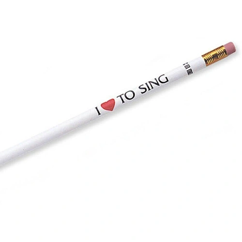 Pencil I Love To Sing - Assorted Colors