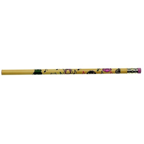 Pencil Musical Animals Assorted Colors