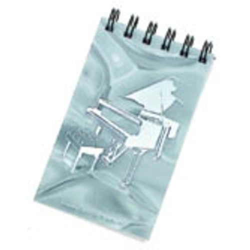 Hologram Spiral Notebook with Grand Piano Design, 12.7 x 7.6cm, Assorted Colors
