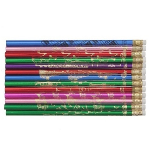 Luster Pencil Sax with Eraser - Various Colors
