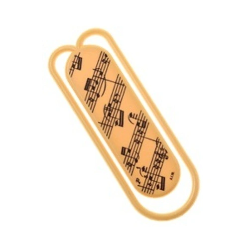 Giant Music-Themed Paper Clips Assorted Colors