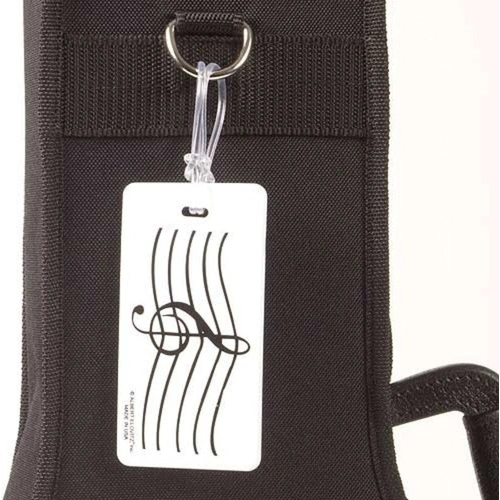 Treble Clef Musician ID Tag - Plastic