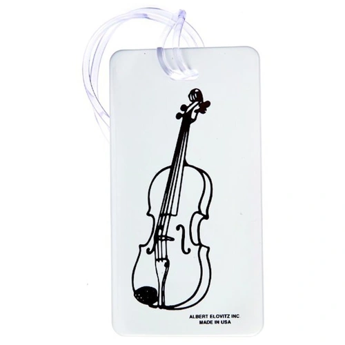 Violin ID Tag - Soft Rubberized Plastic