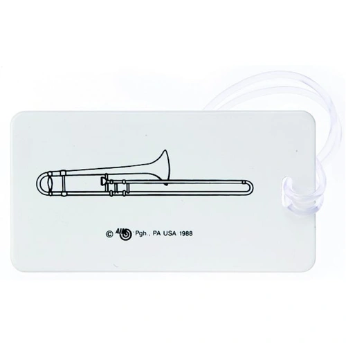 Plastic Trombone ID Tag for Musicians