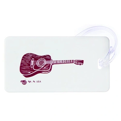 Musician's ID Tag for Acoustic Guitar - Plastic