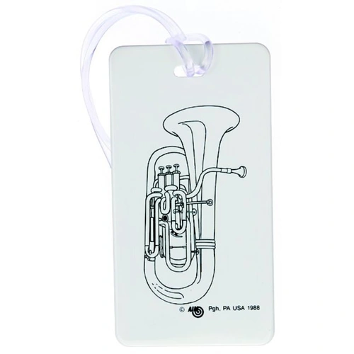 ID Tag for Tuba - Durable Plastic Musician's Identification Tag