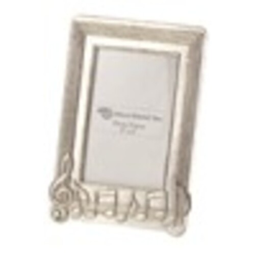 Photo Frame Pewter Music Notes