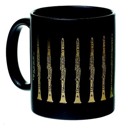 Mug Clarinet Black And Gold