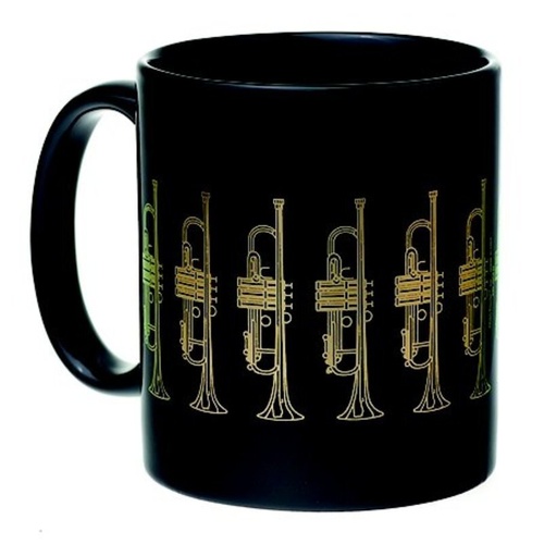 Mug Trumpet Black and Gold