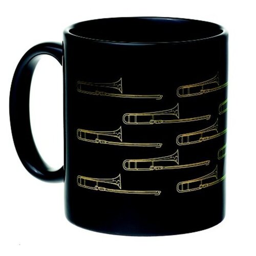Mug Trombone Black And Gold