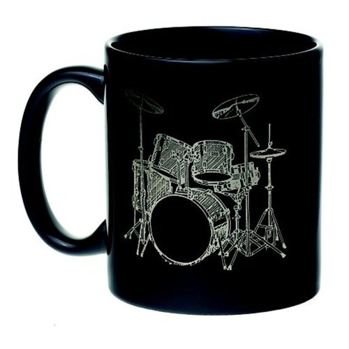 Mug 5Pc Drum Set Black And Silver