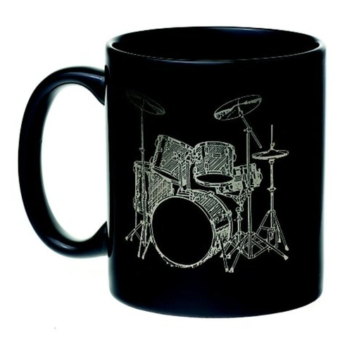 Mug 5Pc Drum Set Black and Silver