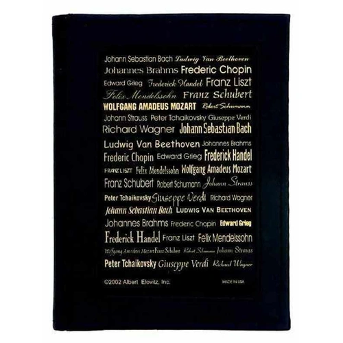 Address Book Composer Black and Gold by AIM Gifts