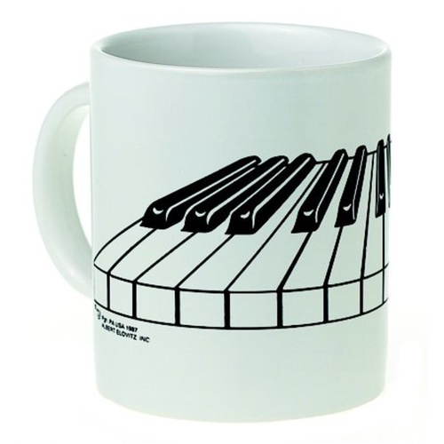 Mug Music Design 3D Keyboard White
