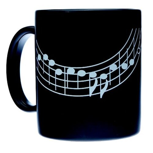 Mug Music Design Staff Black