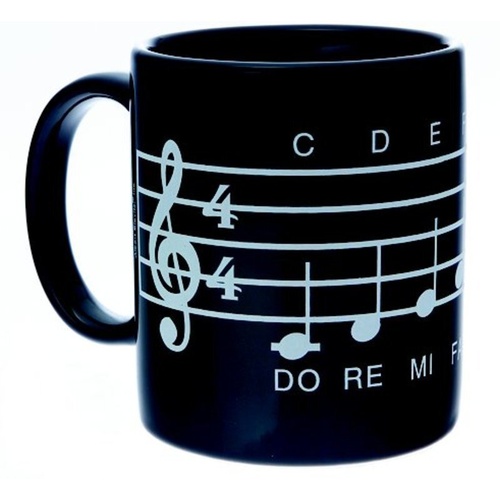 Mug Music Design Scale Black by AIM Gifts
