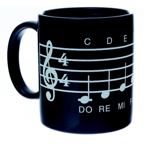 Mug Music Design Scale Black by AIM Gifts