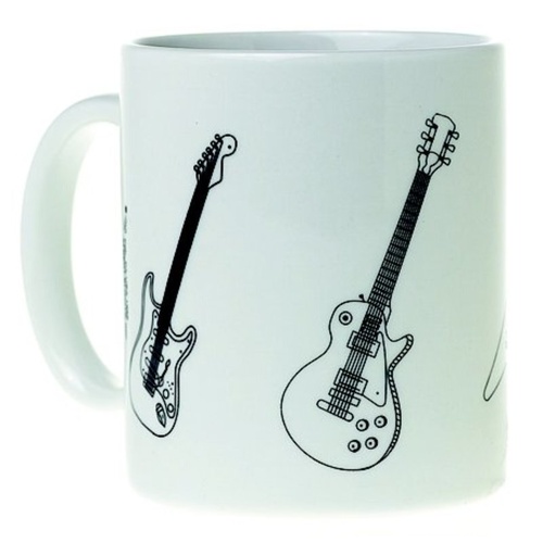 Mug Music Design Guitars White by AIM Gifts