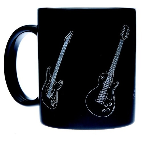 Mug Music Design Guitars Black by AIM Gifts