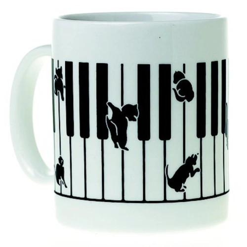 Kitten on Keyboard Ceramic Mug